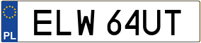 Truck License Plate